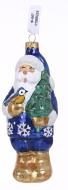 Ялинкова іграшка Ф-667 Санта блакитний