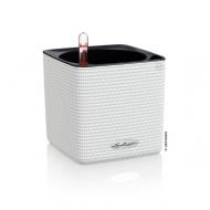 Вазон пластиковый Lechuza Cube Color 14 квадратный 1 л белый (13380)