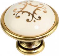 Меблева ручка кнопка Bosetti Marella CL 24316.01.035 18791 золото/ з малюнком