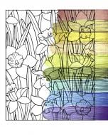 Набор для росписи по номерам Riviera Blanca Витраж. Нарциссы RB-0595