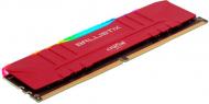 Оперативна пам'ять Crucial DDR4 SDRAM 16 GB (1x16GB) 3600 MHz (BL16G36C16U4RL) Ballistix RGB Red