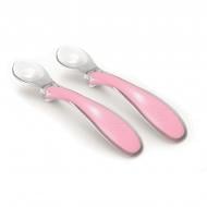 Набор ложек Nuvita Easy Eating Cool 2 шт розовый (NV8480COOLPINK)