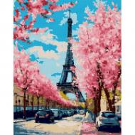 Алмазна мозаїка Париж на весні 40x50 см Santi