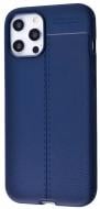 Чехол Ultimate Experience Leather (TPU) dark blue для Apple iPhone 12 Pro