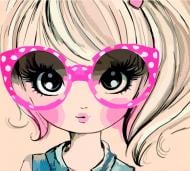 Картина за номерами економ акриловий живопис за номерами Cute Girl Rosa Start
