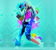 Картина за номерами економ акриловий живопис за номерами Dance Girl Rosa Start