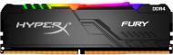 Оперативная память Kingston DDR4 SDRAM 32 GB (1x32GB) 2666 MHz (HX426C16FB3A/32) HYPERX RGB Black