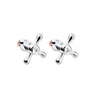 Ручка Kroner з кран-буксою для змішувача KRM - C986 (пара)