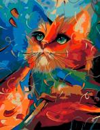 Картина по номерам акриловая живопись по номерам Bright Cat Rosa Start