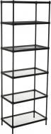 Стеллаж 1800x608x358 мм PROзапас Проволочные черный металл полки 6 шт. крашенный