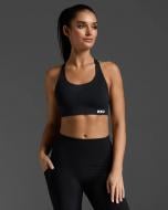 Бра 2XU Form Strappy Low Impact Bra WR7263a_BLK/WHT р.S черный