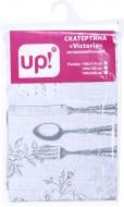 Скатертина Victoria 140x110 см білий із малюнком UP! (Underprice)