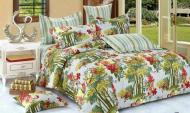 Комплект постільної білизни євро XS1008 зелений Zastelli