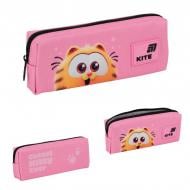 Пенал Garfield GF26-642-1 KITE розовый с рисунком