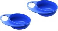 Тарелка Nuvita Easy Eating глубокая 2 шт голубой (NV8431Blue)