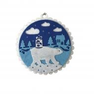 Подвес Аплі Краплі клеевой из фетра Новогодний 1 11 см мульти