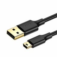 Кабель UGREEN US132 USB-А 2.0 Male to Mini USB 5pin Male Cable 1 м чорний (10355)