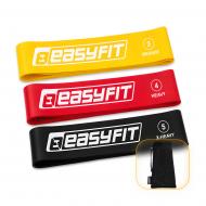 Резинка для фітнесу EasyFit 3 шт. (EF-NBR-3) різнокольоровий Резинка для фітнесу EasyFit 3 шт. (EF-NBR-3) різнокольоровий