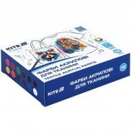 Набор акриловых красок для ткани Creative 12 цветов x 20 мл KITE