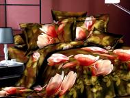 Комплект постельного белья полуторный 17M-117 коричневый Zastelli