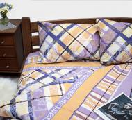 Комплект постельного белья евро 13533 молочный Zastelli