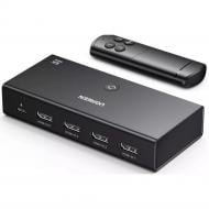 Сплітер UGREEN CM598 HDMI 2.0 3x1 Switcher Black (15376)