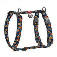 Шлейка анатомічна Waudog Nylon малюнок "Апельсини" L Ш25 мм A 51-85 см B 61-85 см