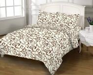 Комплект постельного белья евро 40-0457 коричневый Zastelli