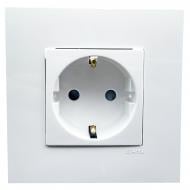 Розетка силовая с заземлением Efapel Quadro Шуко без крышки белый 4612912 SBR