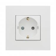 Розетка силовая с заземлением Efapel Quadro Шуко IP20 белый 4612912 SBR