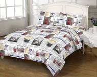 Комплект постельного белья евро 3687 белый Zastelli