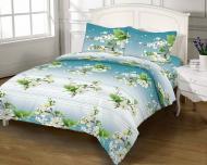 Комплект постельного белья евро 7697 голубой Zastelli