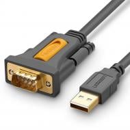 Дата-кабель UGREEN CR104 USB to DB9 RS-232 Male 1,5 м black (20201)