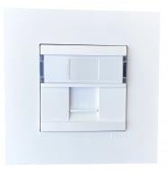 Розетка компьютерная Efapel Quadro RJ45 без крышки белый 4697112 SBR