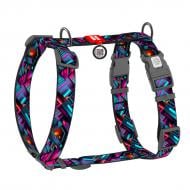 Шлейка анатомическая Waudog Nylon рисунок "Бесконечные миры" XL Ш35 мм A 60-100 см B 70-1