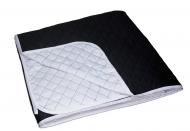 Покрывало Silk Black/White 160x210 см Zastelli черный