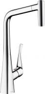 Смеситель для кухни Hansgrohe Metris Steel Optic 14820800
