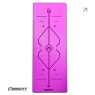 Коврик для йоги и фитнеса EasyFit 184х68х0,5 см каучук 5 мм фиолетовый