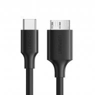 Дата-кабель UGREEN US312 USB-C 3.1 to MicroUSB 3.0 3A Cable 1 м black (20103)