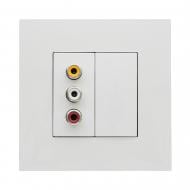 Розетка акустическая Efapel Quadro IP20 белый 4658012 SBR