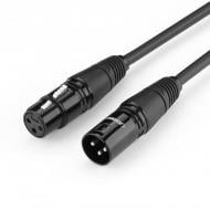 Кабель мікрофонний UGREEN AV130 XLR Male to Female Cable 2 м чорний (20710)