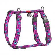 Шлейка анатомическая Waudog Nylon рисунок "Глаз монстра" L Ш25 мм A 51-85 см B 61-85 см