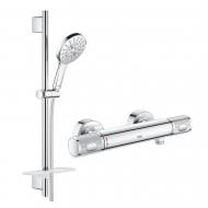Змішувач для душу Grohe QuickFix StartEdge 24197001 із душовим гарнітуром Vitalio Start 27942000
