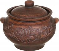 Супница с крышкой Shynkar&KO 3,2 л дымленная резная