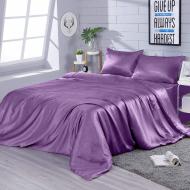 Комплект постельного белья евро Light Lilac фиолетовый Zastelli