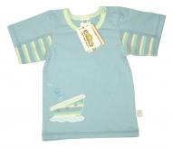 Футболка для мальчика Тигрес Кораблик р.62 бирюзовый