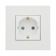 Розетка бытовая с заземлением Efapel Quadro IP20 белый матовый 4612912 SBM