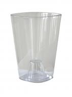 Кашпо для орхідей Оранжерея КАМБРІ 133 мм прозорий квадратний