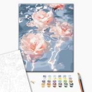 Картина по номерам Цветы в воде 40x50 см Brushme