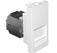 Розетка TV+RJ45 двойная Efapel Quadro без крышки белый матовый 46979112 SBM